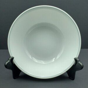 Corelle Gray Band Vegetable Serving Bowl Apricot Grove Solitary Silk Blossoms